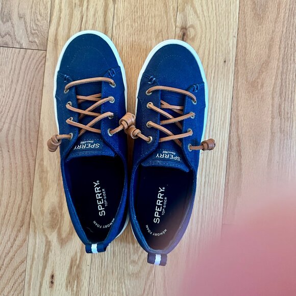 Sperry Women's Crest Vibe Core Sneaker, Navy Blue, Size 7.5 - Picture 2 of 7